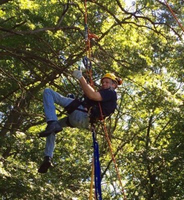 Patient Succeeds at Goal of Adaptive Tree Climbing