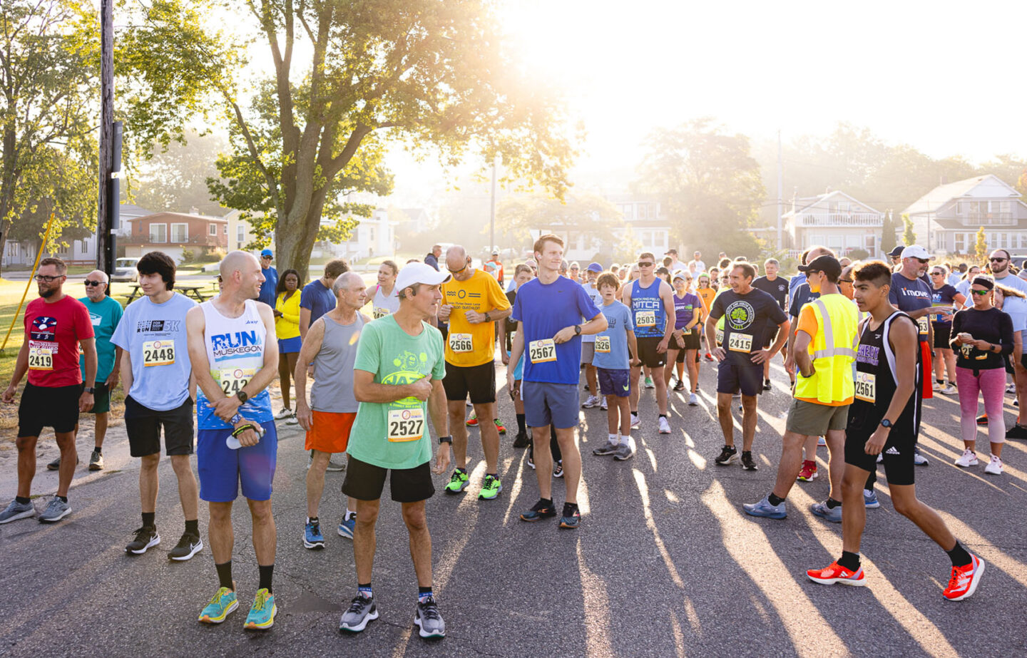 Runners at starting line of the Run for Sight 5K