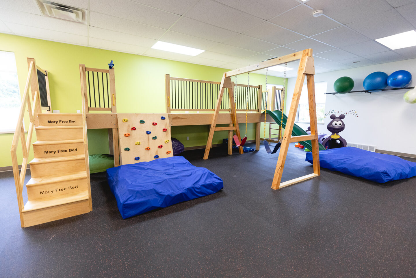 Playground in an autism therapy gym